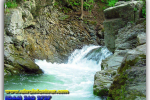 Waterfall Sheshorsky Guk. Silver waterfalls. Sheshory. Travel from Kiev to Ukrainian Tour (044) 360 5737
